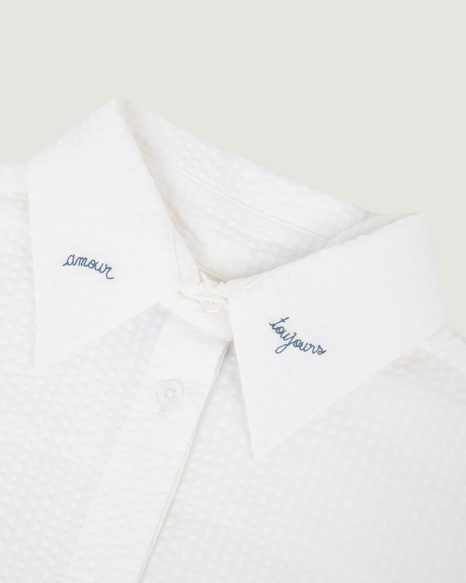 Amour Toujours "Seersucker" Grisel Shirt