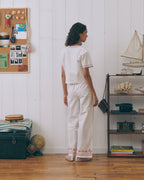 Pantalon "Linen And Cotton" Shells Oudin