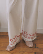 Pantalon "Linen And Cotton" Shells Oudin