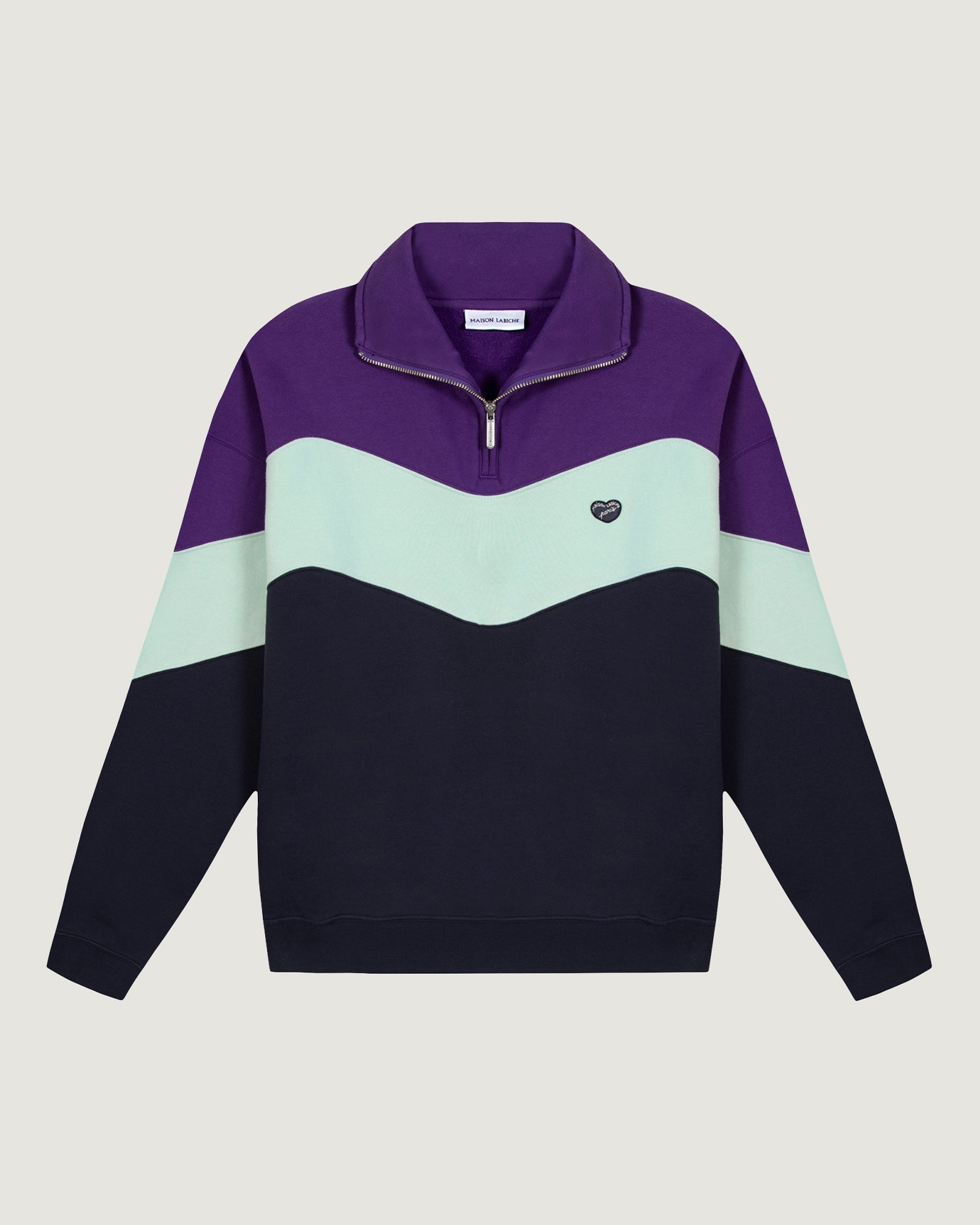 Sweatshirt "Patch Coeur" Placide Patchwork
