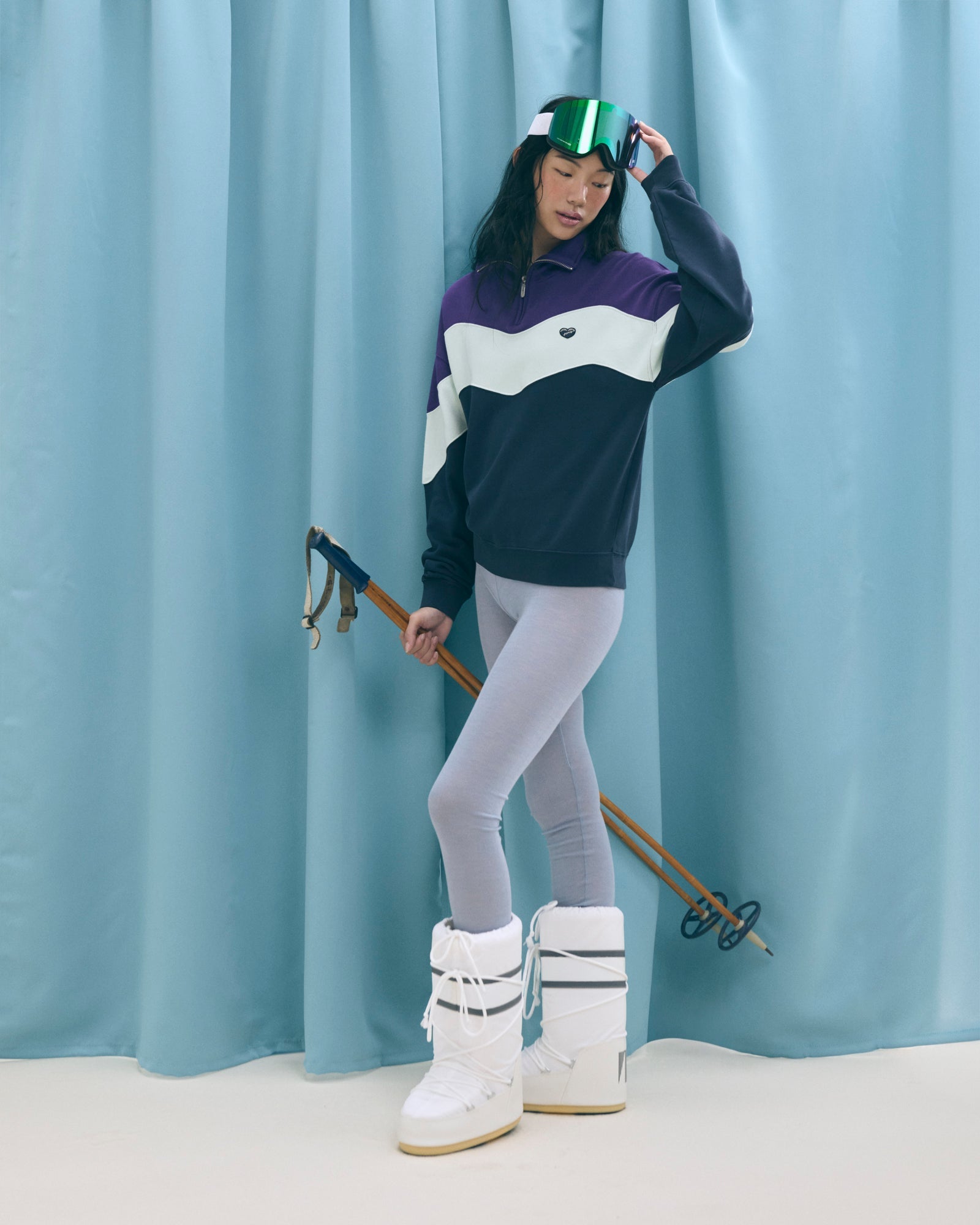 Sweatshirt "Patch Coeur" Placide Patchwork