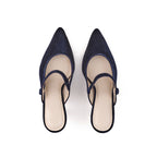 Mary Jane Velvet 75 Mules