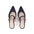 Mules Mary Jane Velvet 75