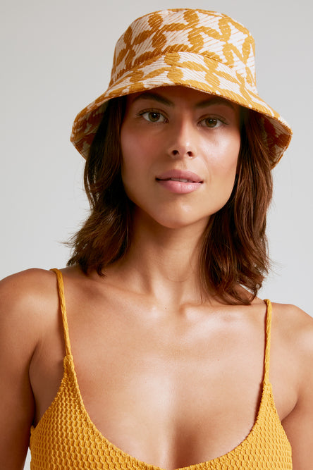 Chapeau Zama Sun Bucket - Jaune