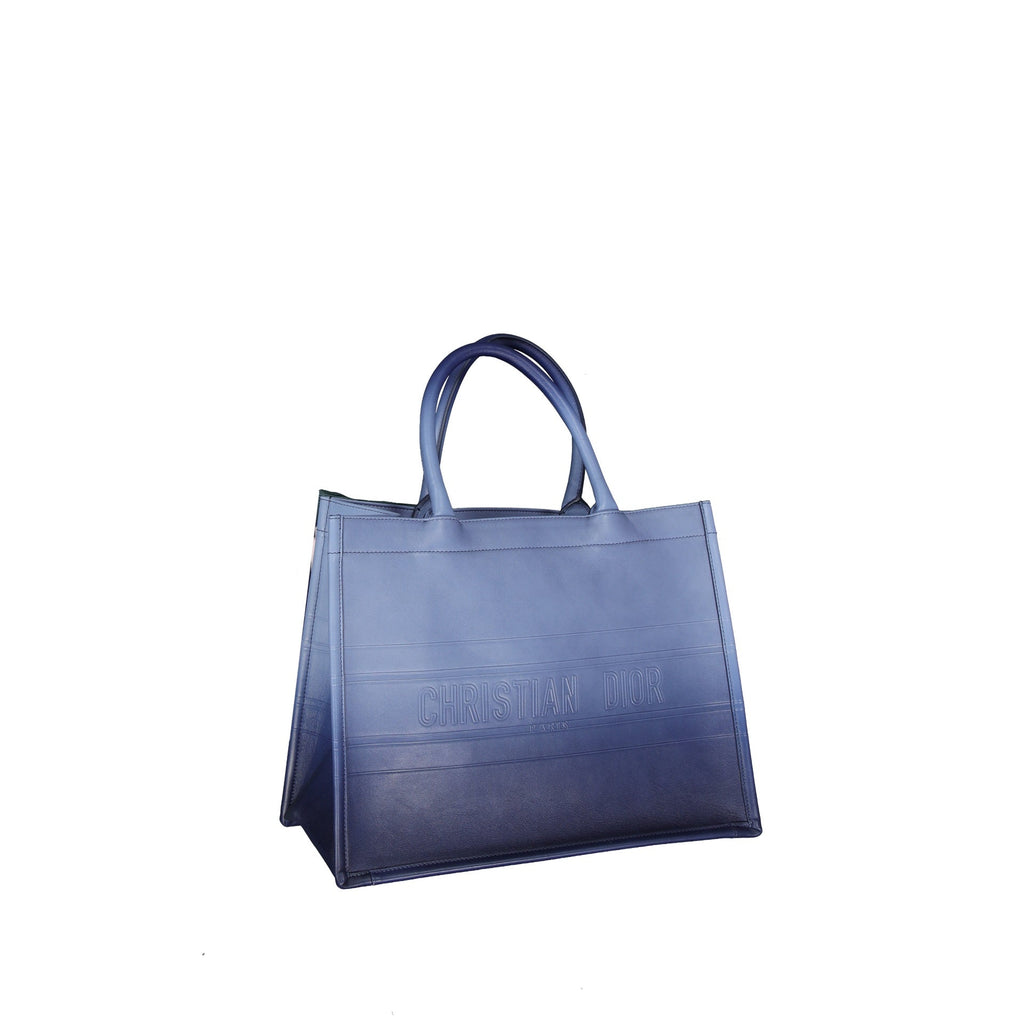Dior - Christian Leather Medium Book Cabas - Mujeres - Azul