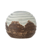 Paula - Candle Holder - Brown - Stoneware