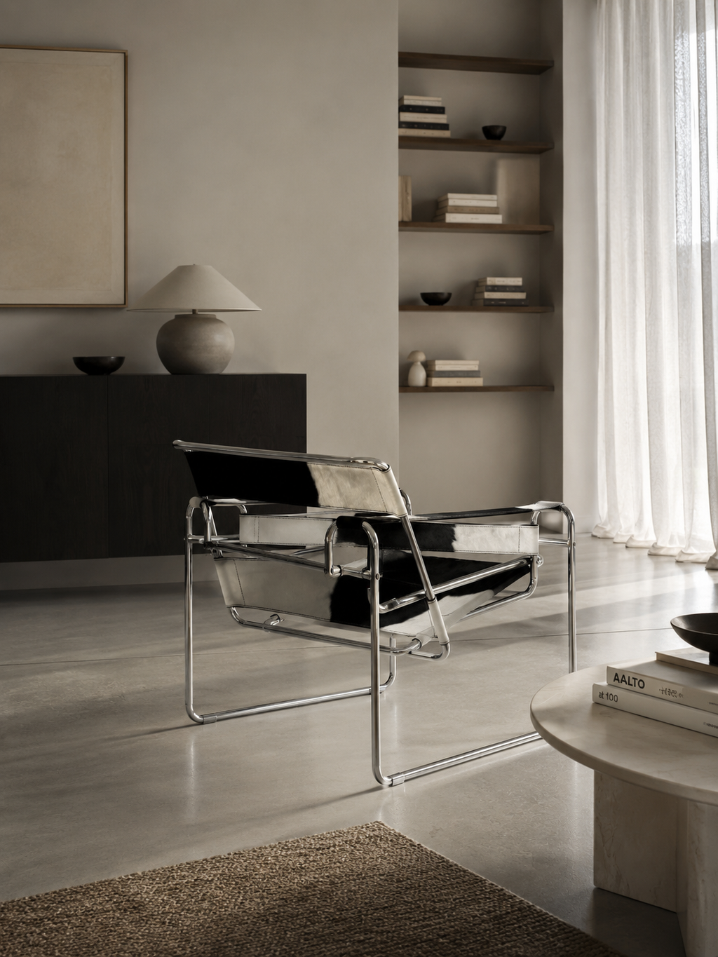 Fauteuil " Wassily" Par Marcel Breuer Pour Gavina
