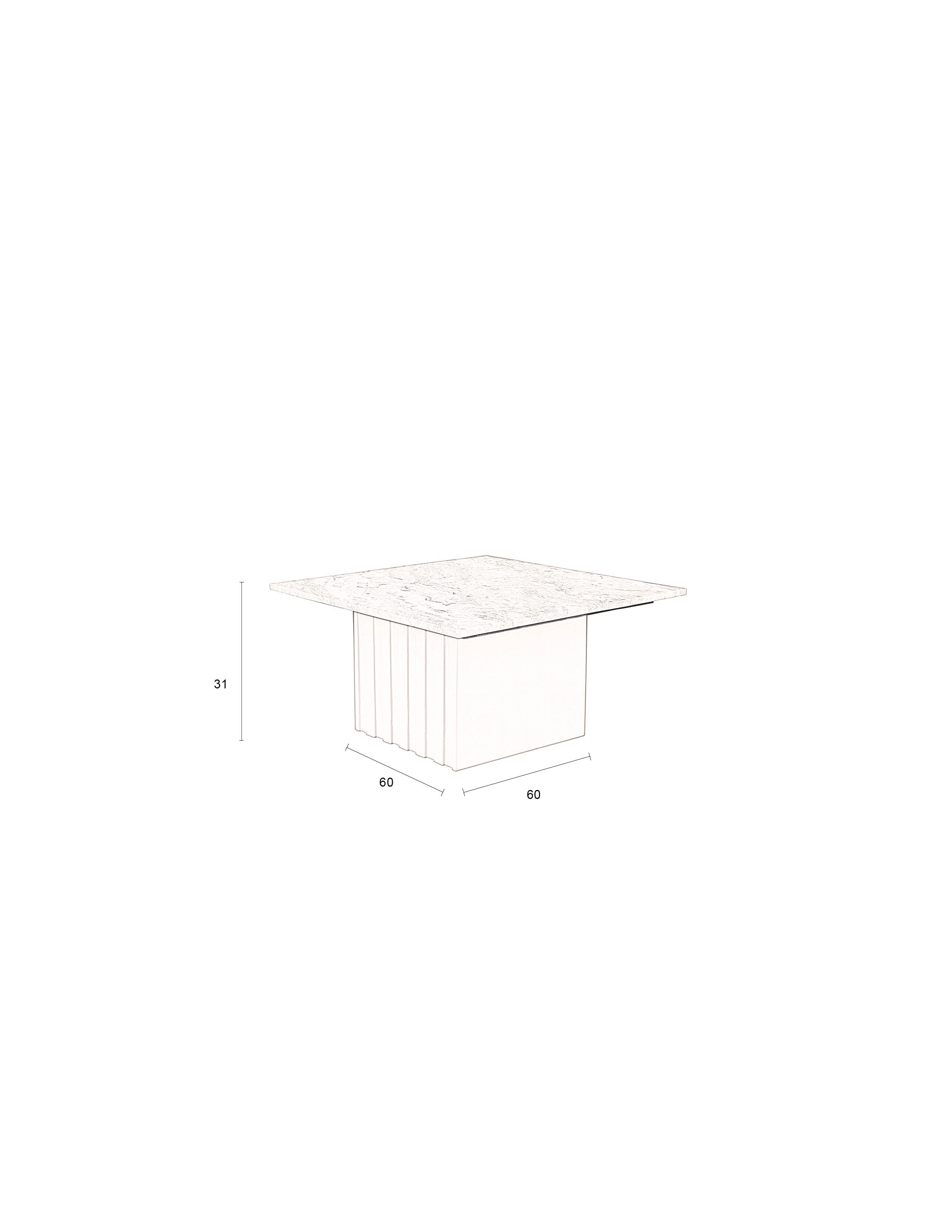 Clayton - Coffee Table - Solid Marble - Green/Beige