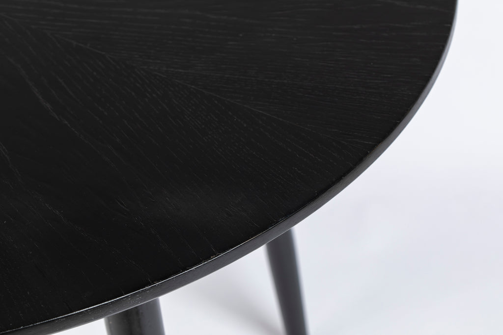Fabio 120' - Mesa de Comedor - Madera - Negro