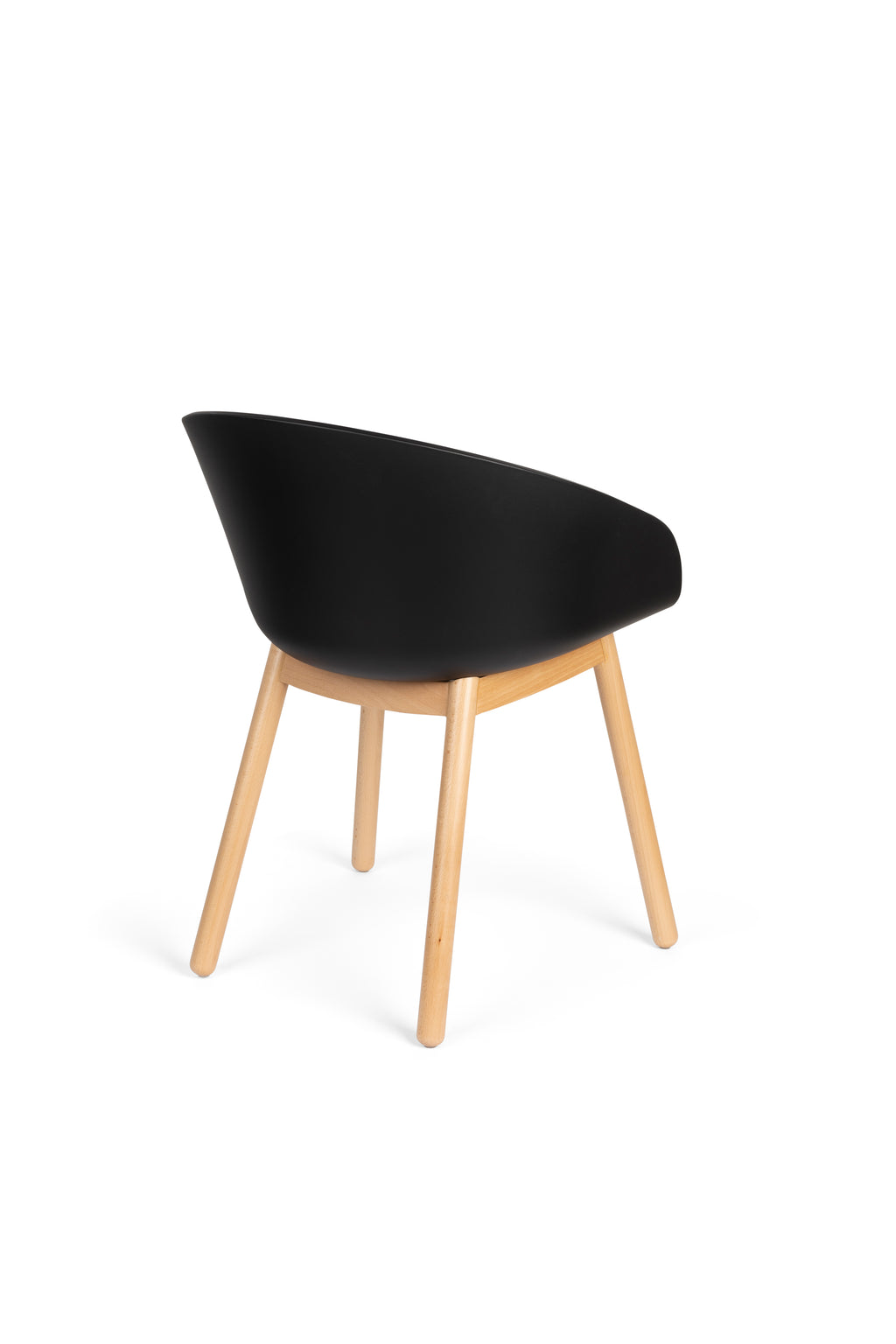 Void - Lot De 2 Fauteuils De Salle À Manger - Plastique polypropylène - Chêne Noir