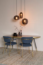 Lauren S - Pendant light - Glass - Gray