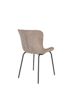 Junzo Rib - Set of 2 Dining Room Chairs - Fabric - Gray