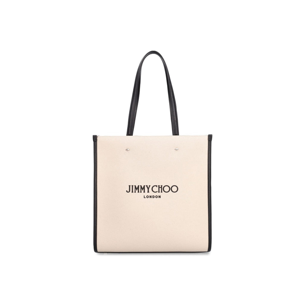 Jimmy Choo - Medium Logo Tote Bag - Women - Beige