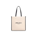 Jimmy Choo - Medium Logo Tote Bag - Women - Beige