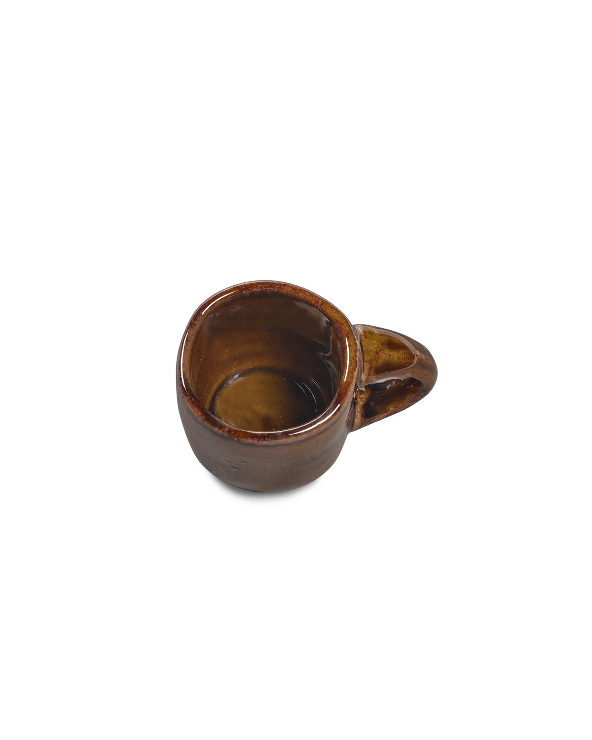 Out Of Lines - Lot De 2 Tasses À Expresso - Grès - Ocre