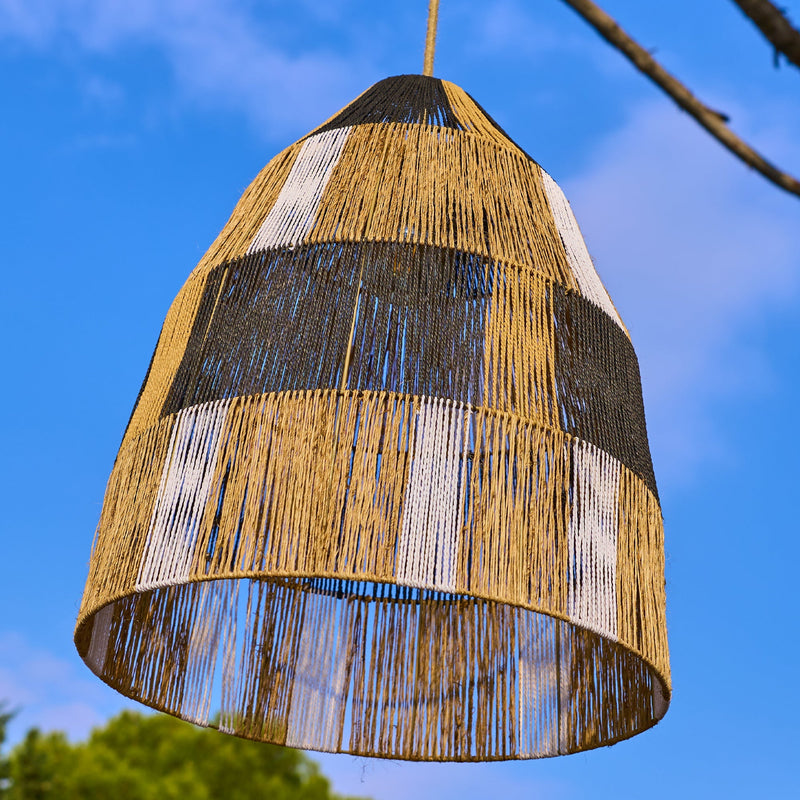 Zahara - Lámpara colgante solar - Cuerda - Beige