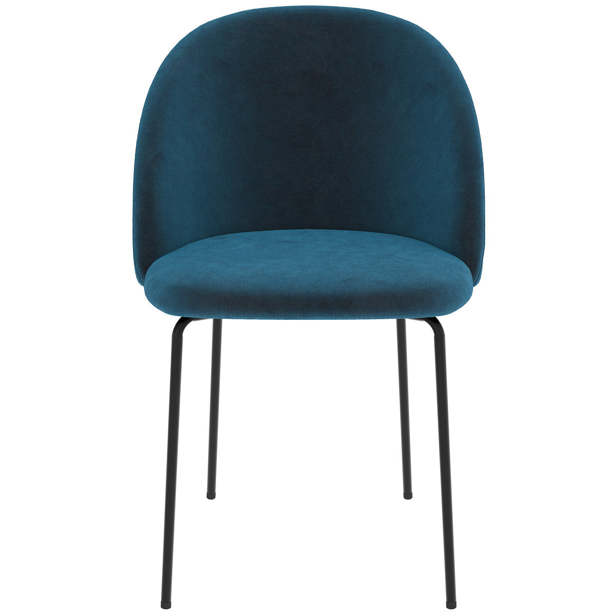 Karl - Lot De 2 Chaises En Velours Bleu Foncé