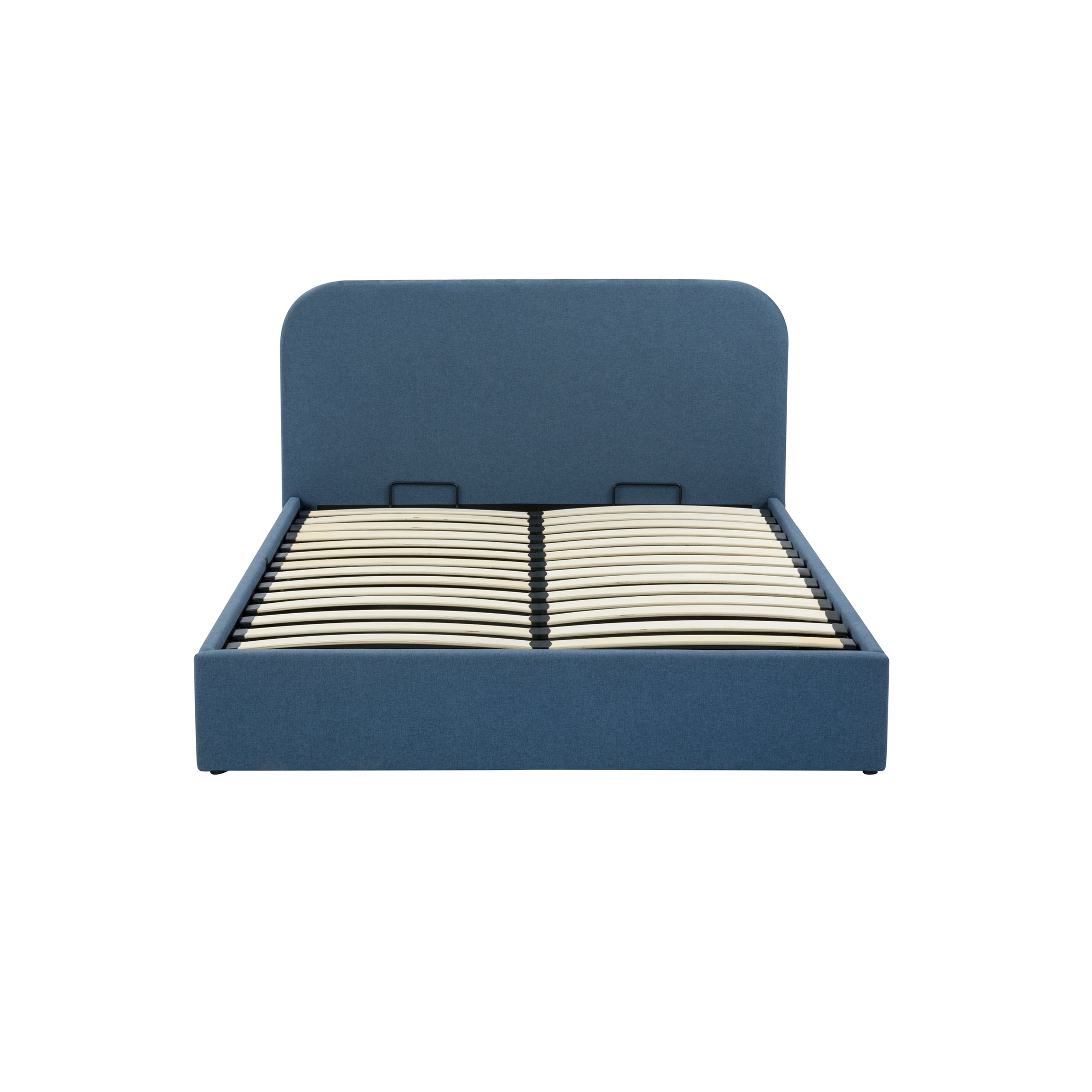Tilly - Cama Doble Con Baúl De Tela Azul