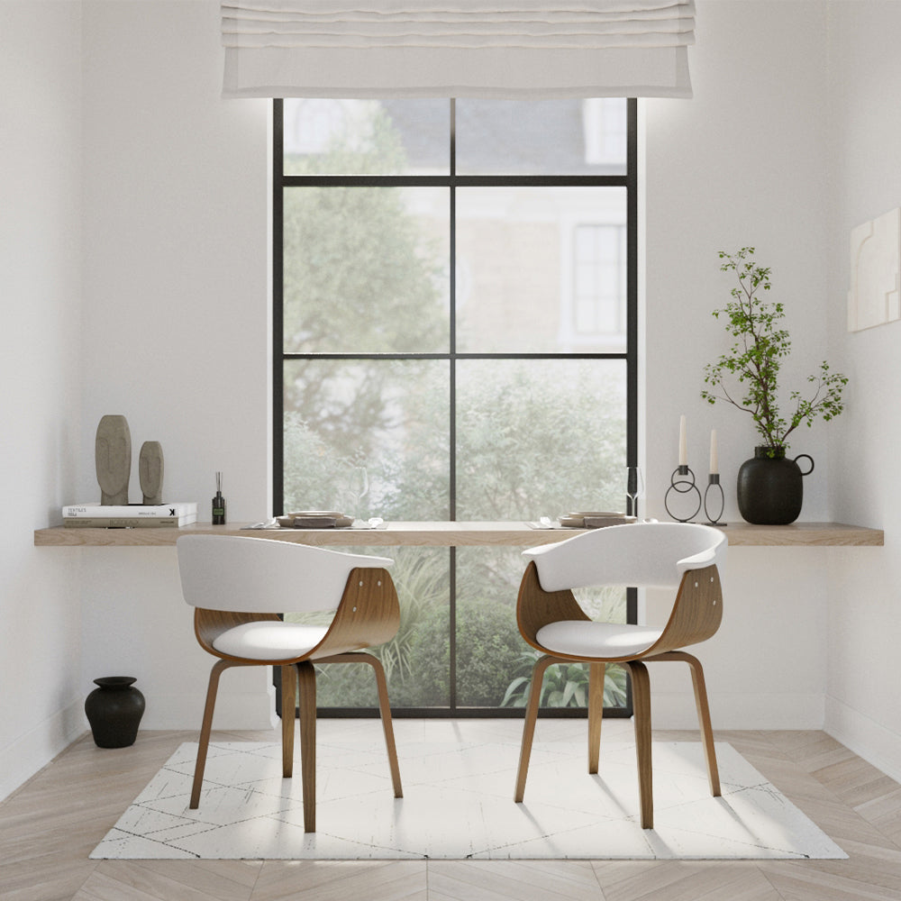 Piada - White Synthetic Leather Chair