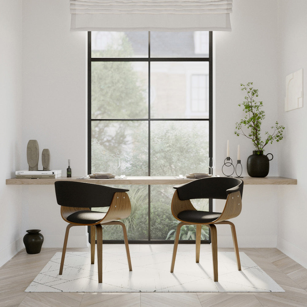 Piada - Chaise En Cuir Synthétique Noir