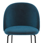 Karl - Lot De 2 Chaises En Velours Bleu Foncé