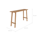 Cahya - Consola de madera de teca reciclada