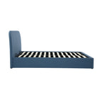 Tilly - Cama Doble Con Baúl De Tela Azul