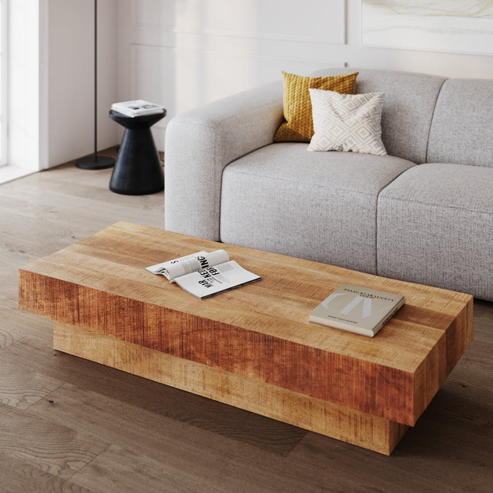 Areto - Mesa de centro de madera de mango
