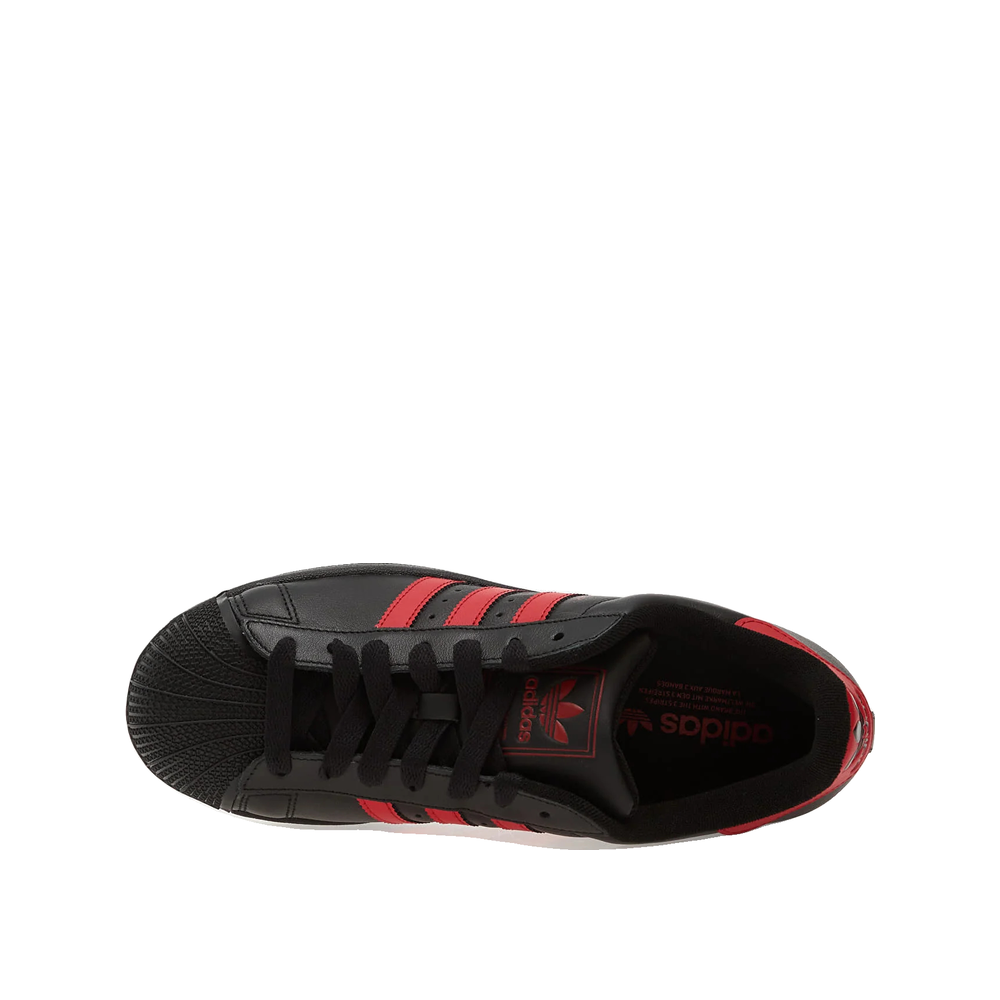 Adidas Superstar II – Herren-Sneaker Schwarz/Rot