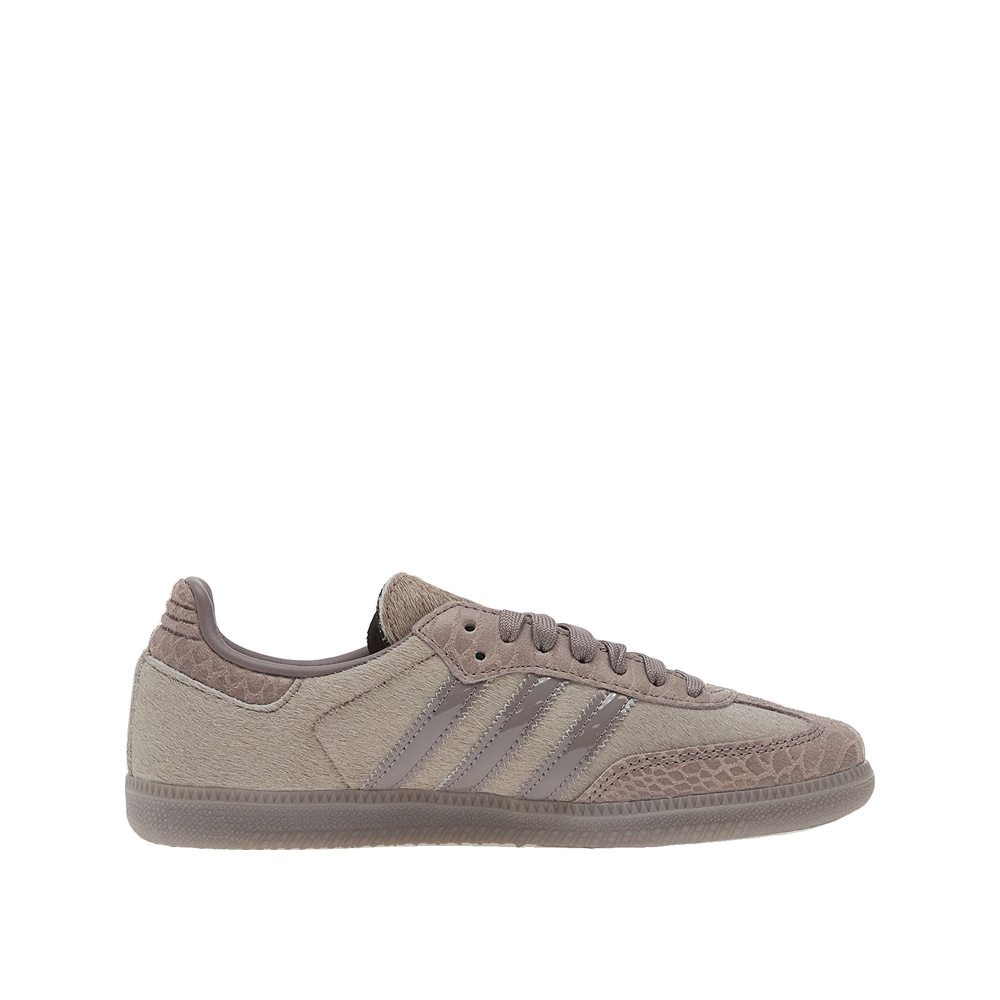 Adidas Samba OG – Damen-Sneaker Grau/Metallic-Gold