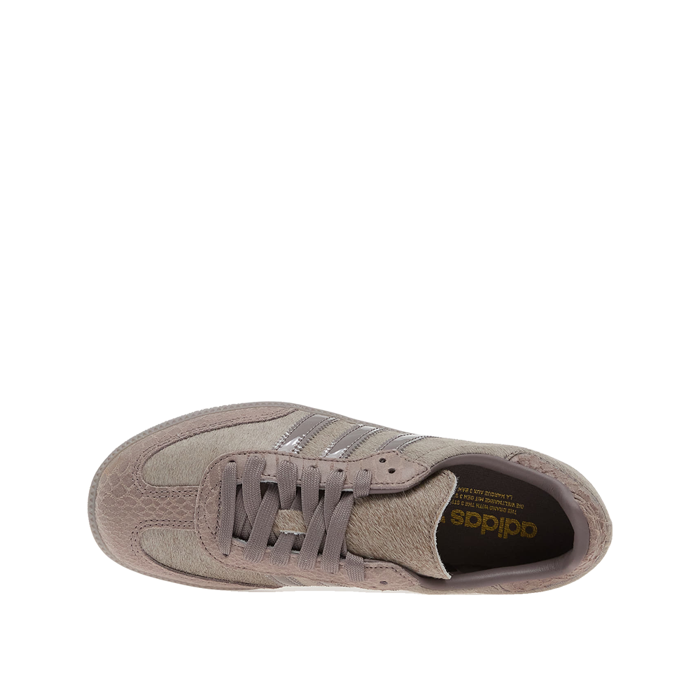 Adidas Samba OG – Damen-Sneaker Grau/Metallic-Gold