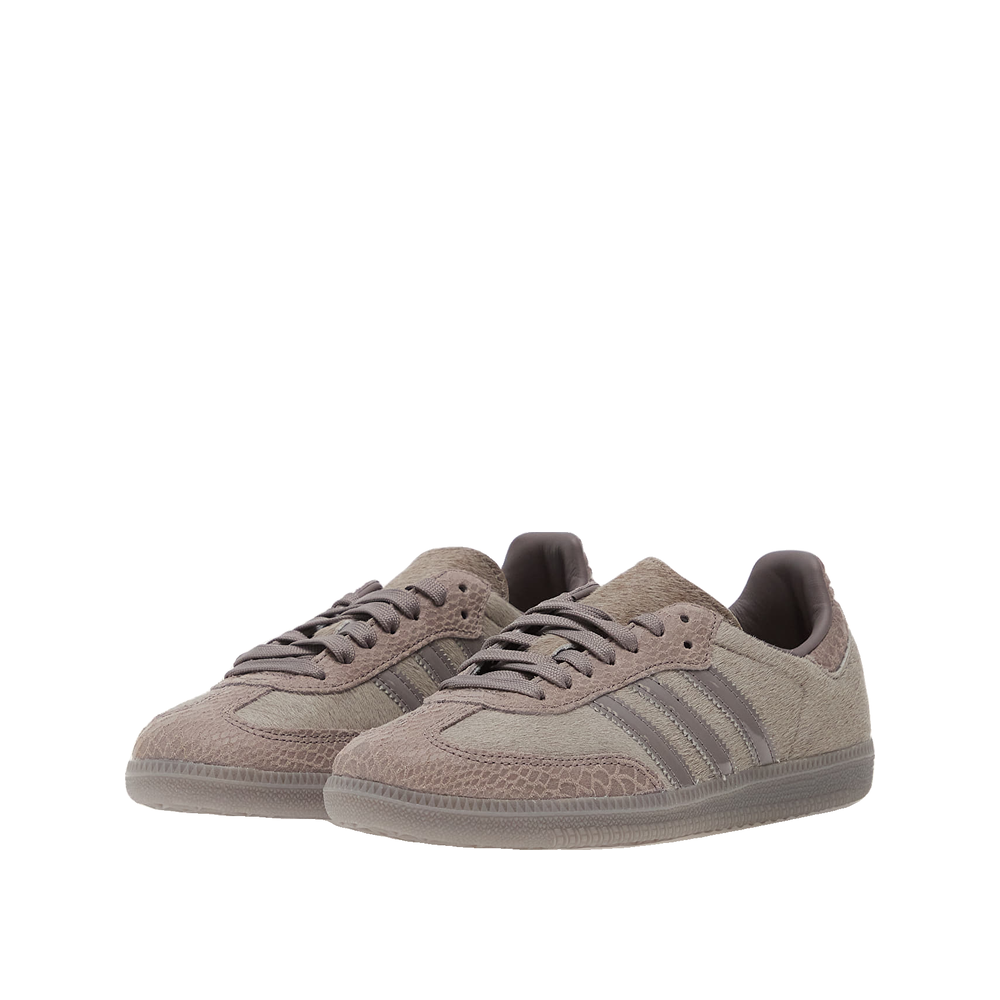 Adidas Samba OG – Damen-Sneaker Grau/Metallic-Gold