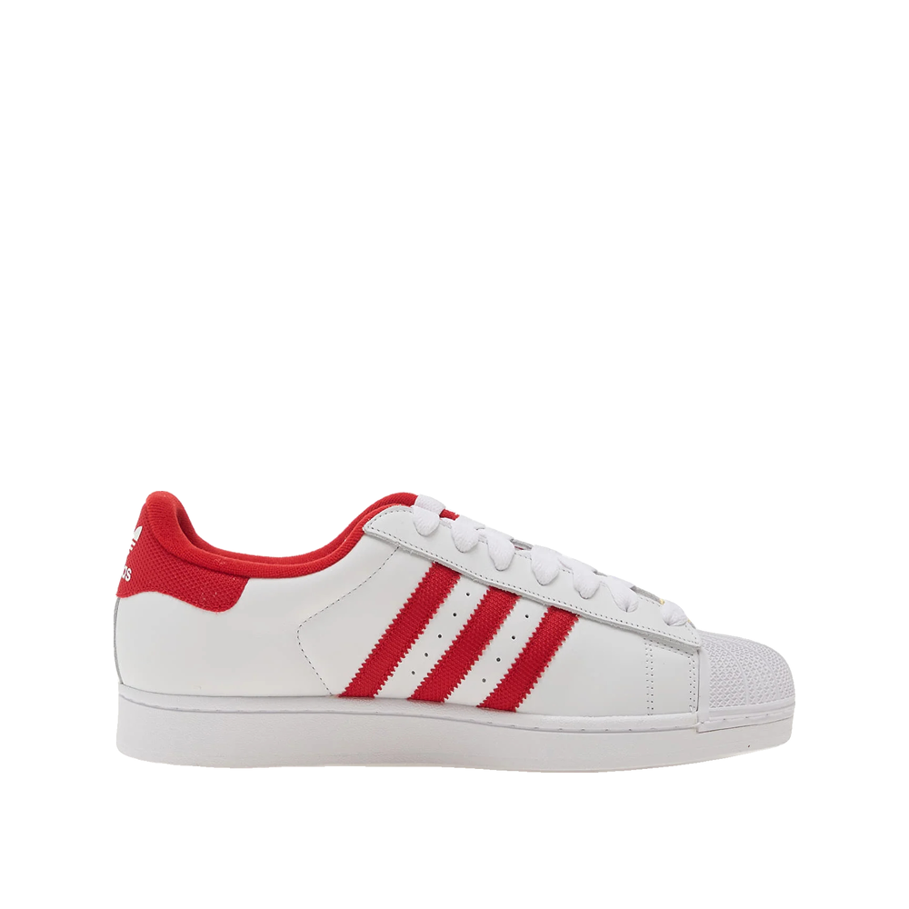 Adidas Superstar II - Herren-Sneaker Weiß/Better Scarlet/Gold Metallic