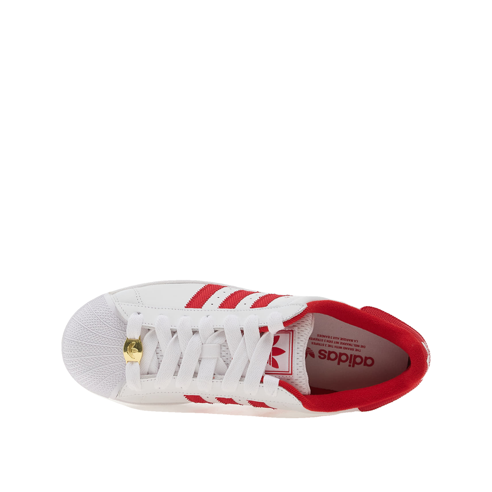 Adidas Superstar II - Herren-Sneaker Weiß/Better Scarlet/Gold Metallic