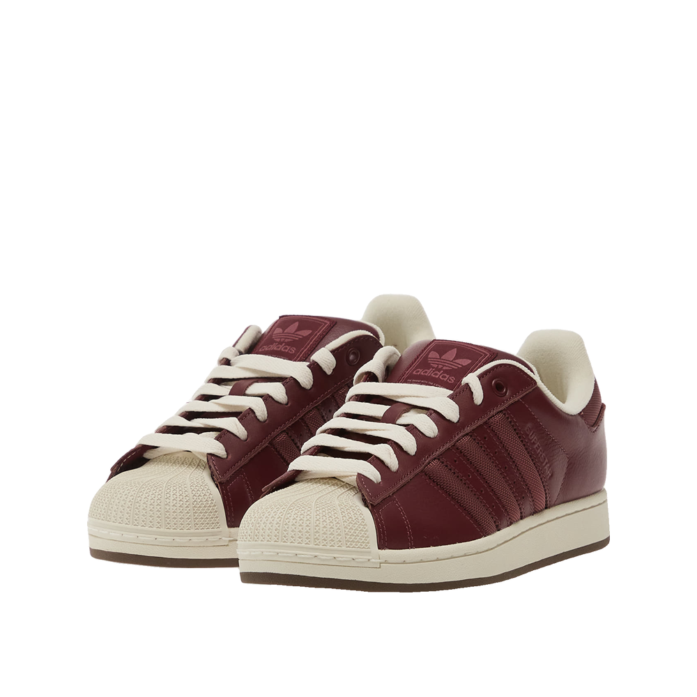 Adidas Superstar II - Baskets Homme Rouge ombre/Blanc cassé