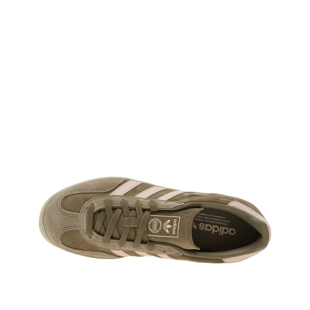 Adidas Gazelle Indoor - Men's Trainers Olive Strata/Wonder Aqua/Clay