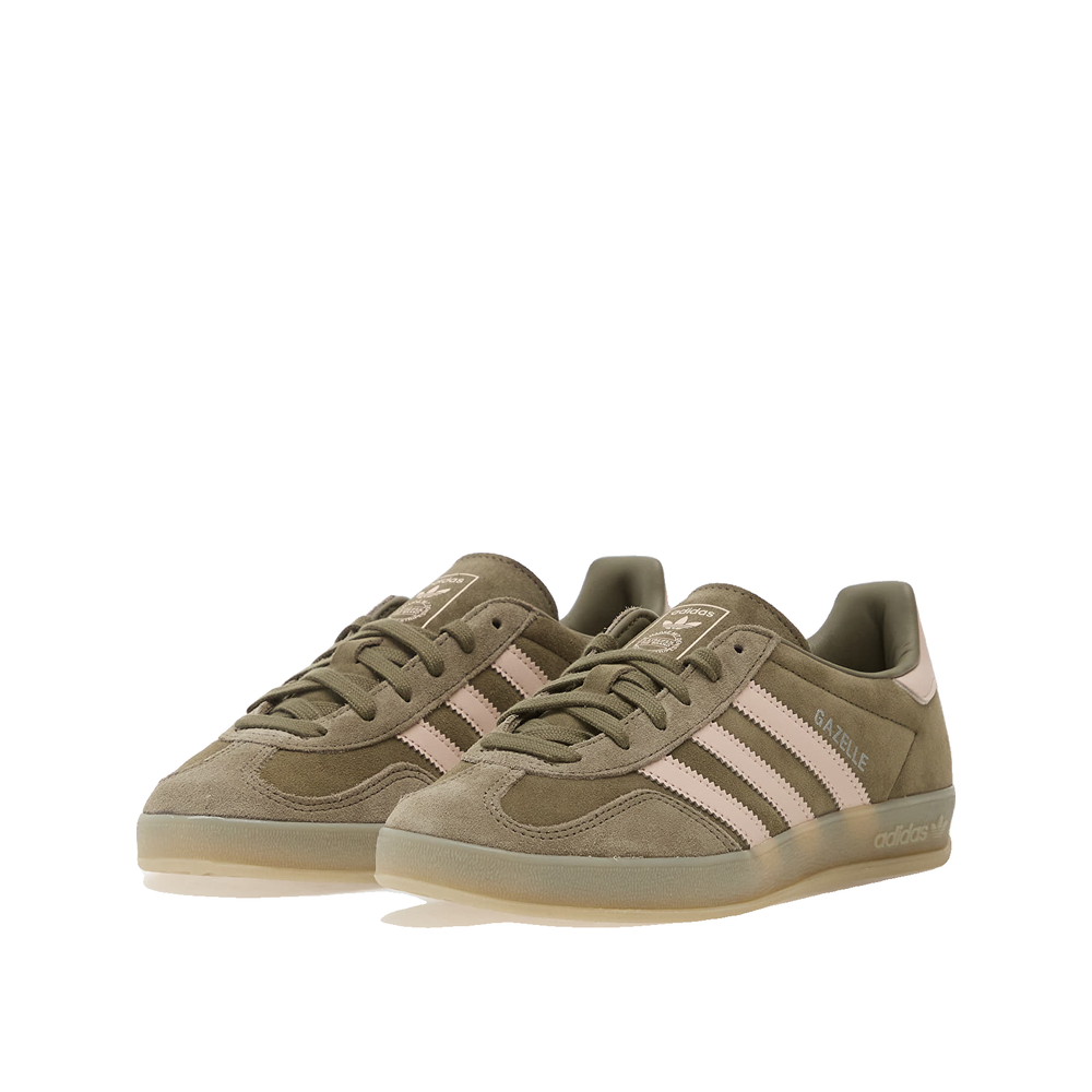 Adidas Gazelle Indoor - Men's Trainers Olive Strata/Wonder Aqua/Clay