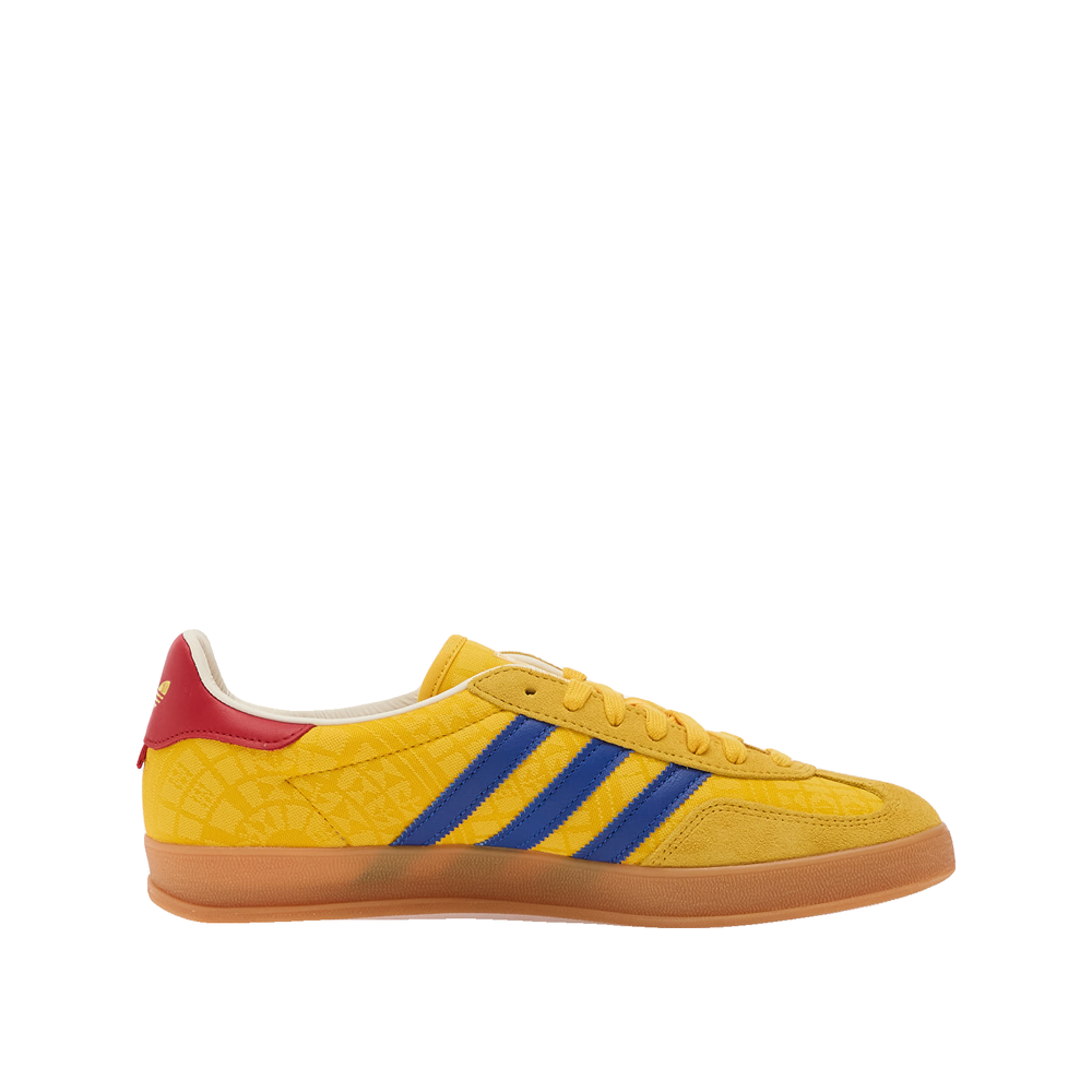 Adidas Gazelle Indoor - Herren-Sneaker Helles Gold/Kräftiges Blau