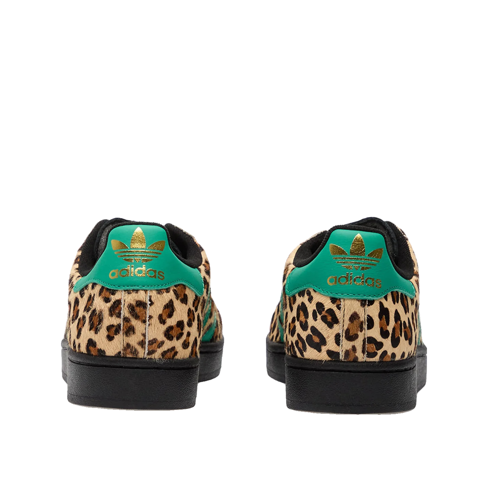 Adidas Superstar II - Sneakers Donna Nero/Verde/Oro metallizzato