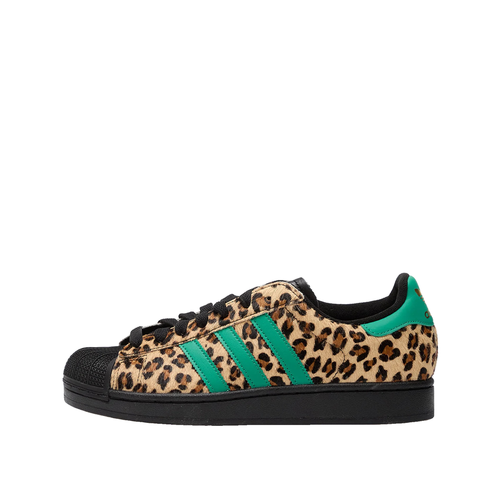 Adidas Superstar II - Sneakers Donna Nero/Verde/Oro metallizzato