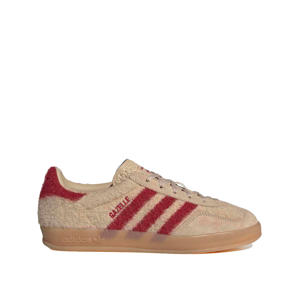 Adidas Gazelle Indoor - Sneaker Donna Beige/Rosso