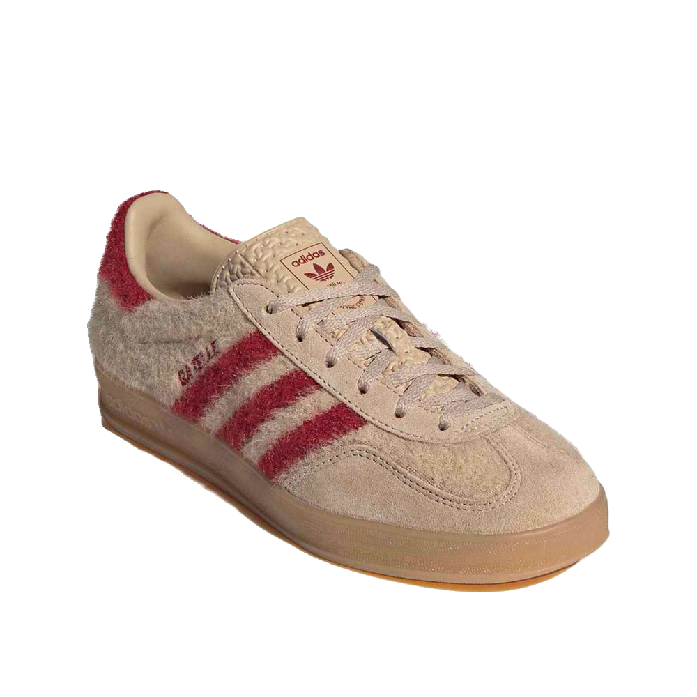 Adidas Gazelle Indoor - Sneaker Donna Beige/Rosso