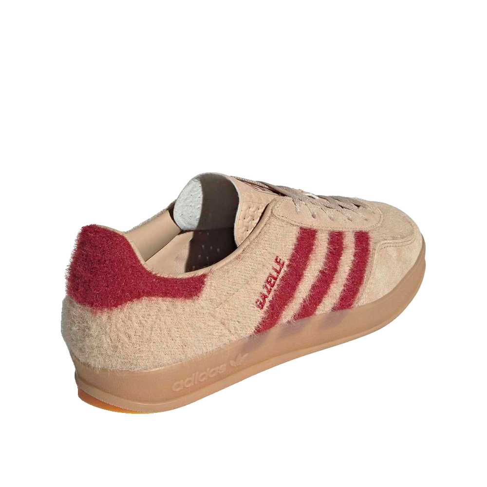 Adidas Gazelle Indoor - Sneaker Donna Beige/Rosso