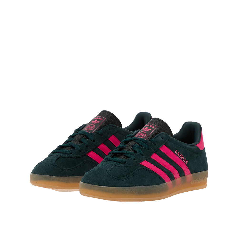 Adidas Gazelle Indoor - Zapatillas Mujer Aura Ivy/Shock Pink/Gum