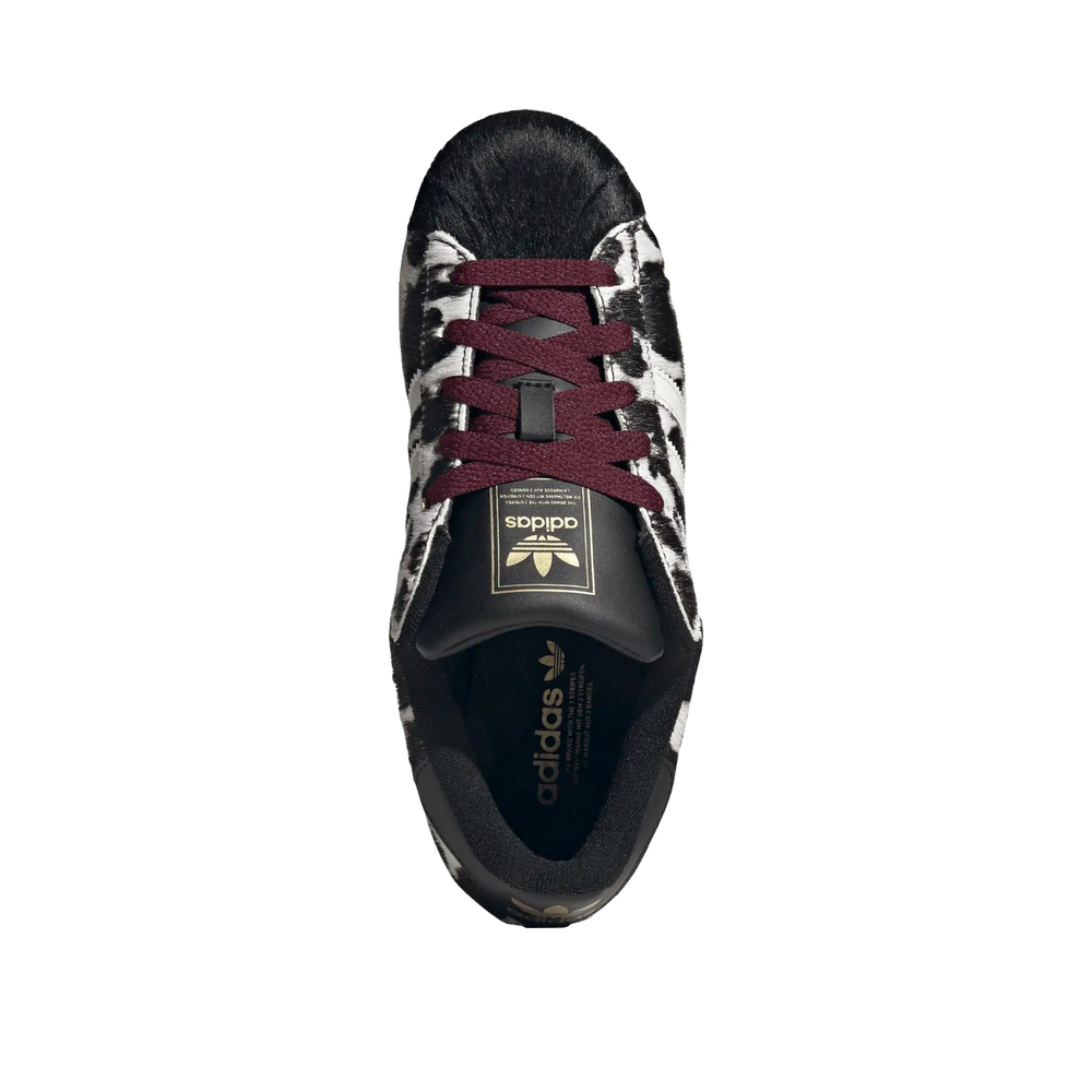 Adidas Superstar II - Sneakers Dam Svart/Vit/Brun