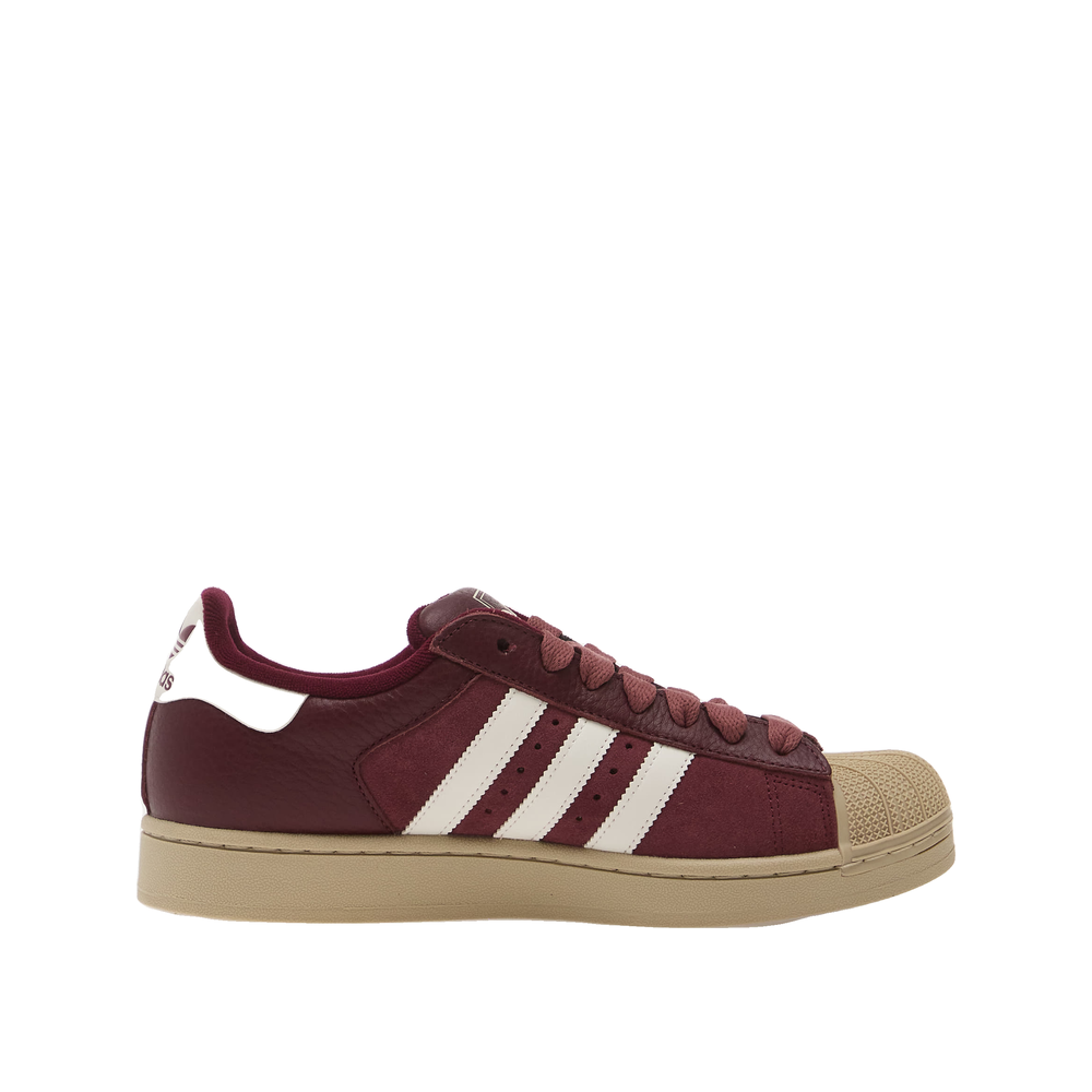 Adidas Superstar II - Sneakersy męskie Maroon/Core White/Khaki Three