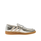 Adidas Handball Spezial - Baskets Femme Argent/Blanc cassé/Marron