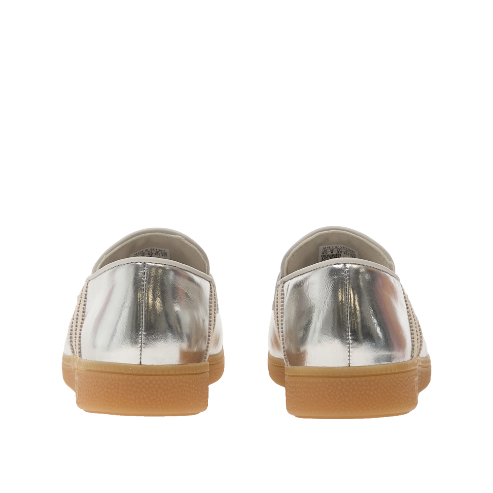 Adidas Handball Spezial - Baskets Femme Argent/Blanc cassé/Marron
