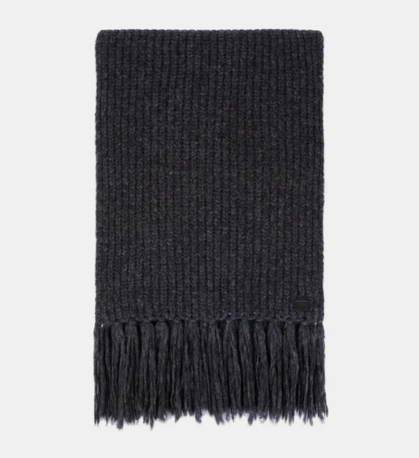 The Kooples - Echarpe En Laine Et Alpaga - Anthracite - Femme