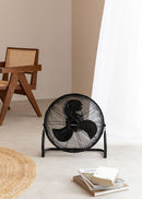 Air Floor Retro - Ventilateur De Sol Industriel - 16" - Noir